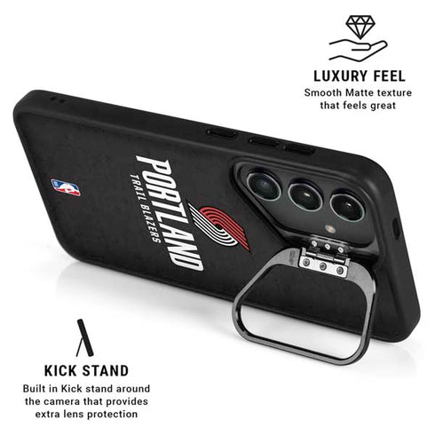 NBA Portland Trail Blazers Distressed Galaxy S25 Kickstand Case